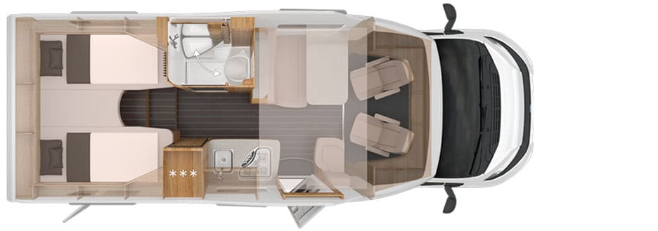 Knaus Sky Wave 650 meg indeling