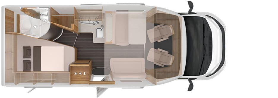 Knaus Sky Wave 650 mf indeling